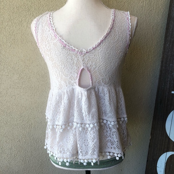 Free People crochet tank top - Picture 3 of 5